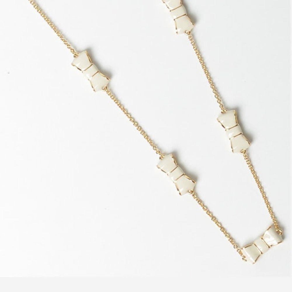 Kate Spade white bow jewelry